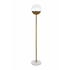 Elegant Lighting Eclipse Single Light 62" Tall Torchiere Floor Lamp with Clear Glass Brass